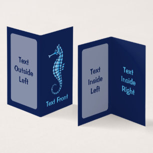 Seahorse Blue Business Card