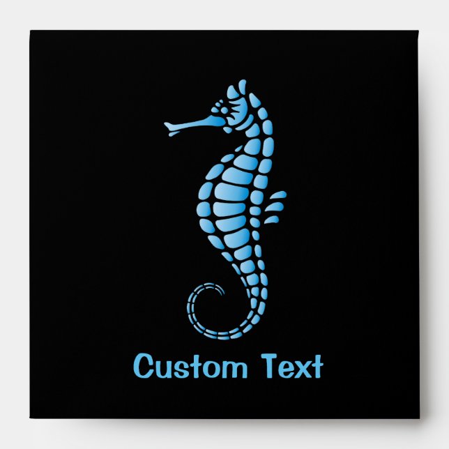 Seahorse Blue Envelope (Front)