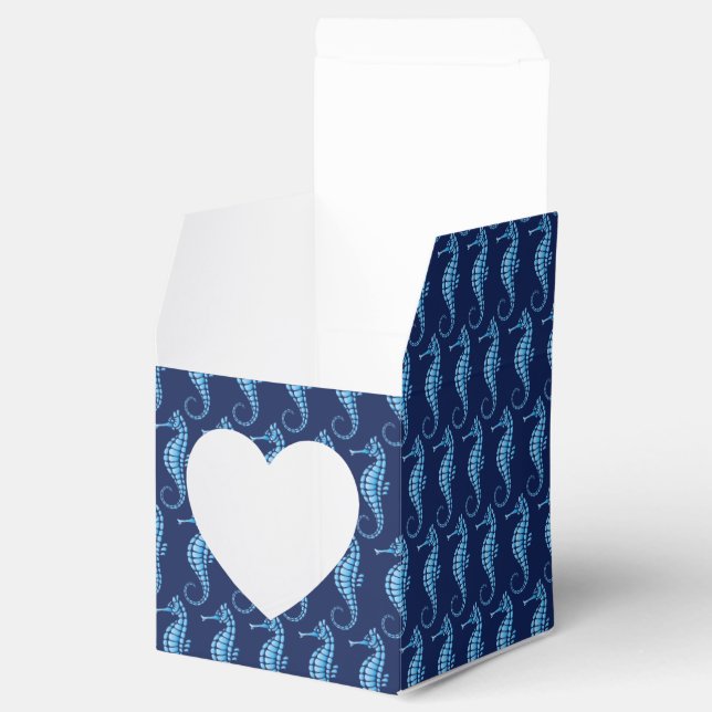 Seahorse Blue Favour Box (Opened)