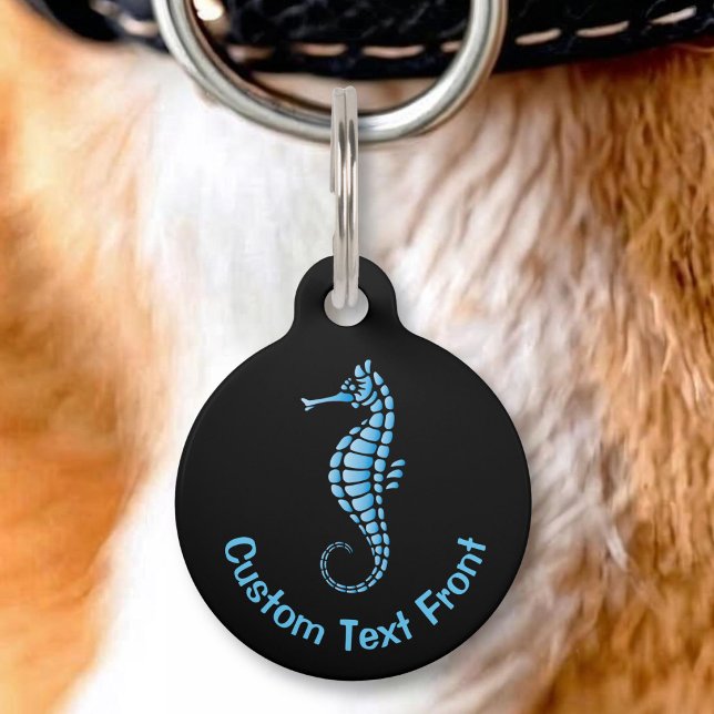 Seahorse Blue Pet Tag (Creator Uploaded)