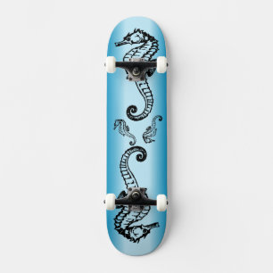 Seahorse Blue Skateboard