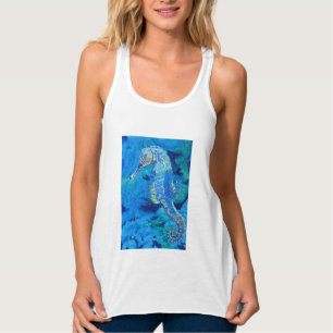 Seahorse Blues Women's Tank Top