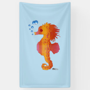Seahorse Bubble Baby Banner