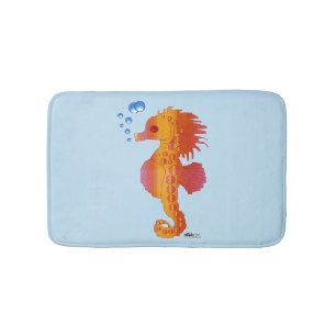 Seahorse Bubble Baby Bath Mat