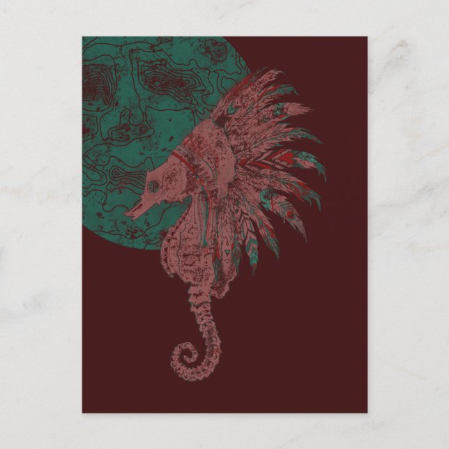 seahorse by the moon postcard (Front)