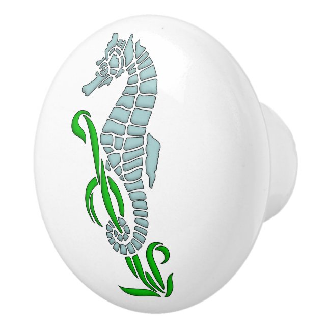 Seahorse Ceramic Knob (Right)