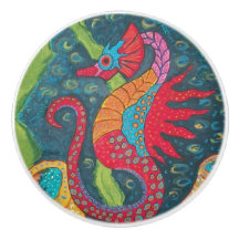 Seahorse Ceramic Pull