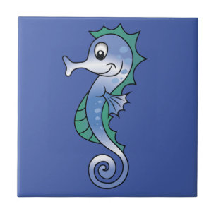 Seahorse  ceramic tile
