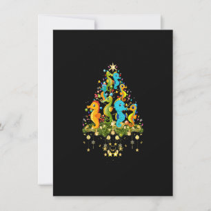 Seahorse Christmas Tree Lights Holiday Seahorse Lo Invitation