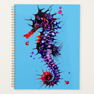 Seahorse Colourful Watercolor Planner