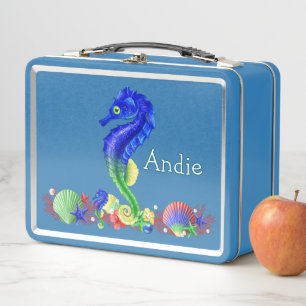 Seahorse Customise  Metal Lunch Box