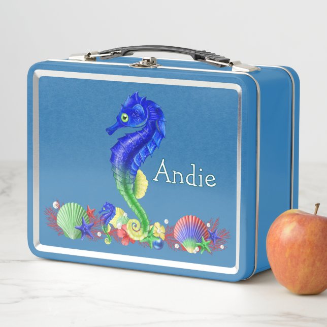 Seahorse Customise  Metal Lunch Box (In Situ)