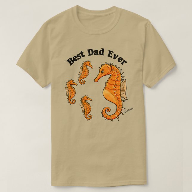 Seahorse Dad T-Shirt (Design Front)