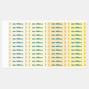 Seahorse Design Kids' Name Clothing School Labels
