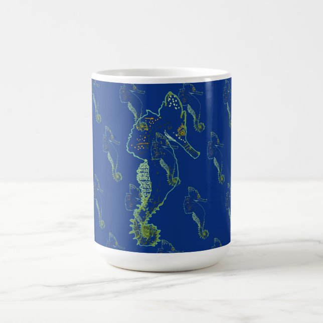 Seahorse drawing Mug (Center)