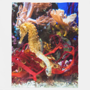 Seahorse Fantasy Fleece Blanket