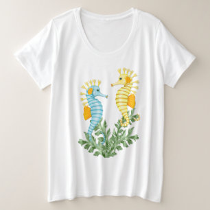 Seahorse Fantasy Plus Size T-Shirt