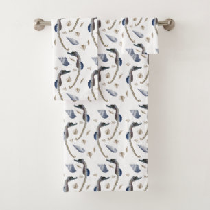 Seahorse Frenzy Bathroom Towel Set