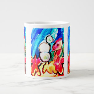 Seahorse fun large coffee mug