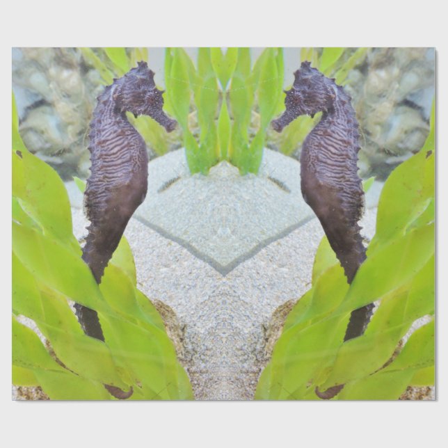 Seahorse gift wrap (Flat)