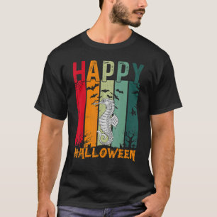 Seahorse   Girls Boys Retro Style Halloween Dinner T-Shirt