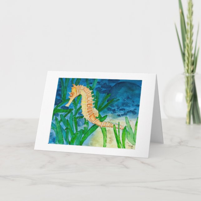 Seahorse Greeting Card (Front)