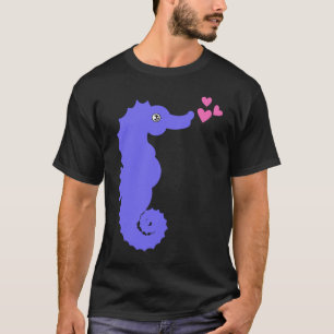 Seahorse Hearts Aquatic Sea Animal Fish Hippocampu T-Shirt