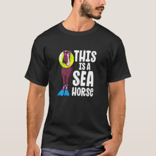 SeaHorse Horse Riding Racing Equestrian Girl Spo T-Shirt