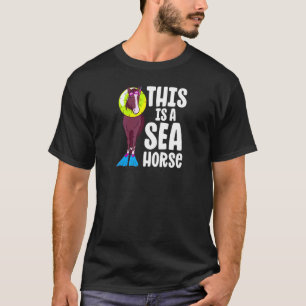 SeaHorse Horse Riding Racing Equestrian Girl Spor T-Shirt