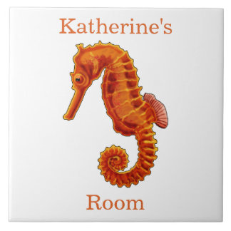 Seahorse Kids Room Marker Tile