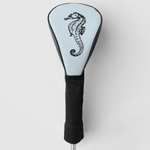 Seahorse Light Blue Golf Head Cover