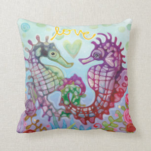 Seahorse Love Cushion