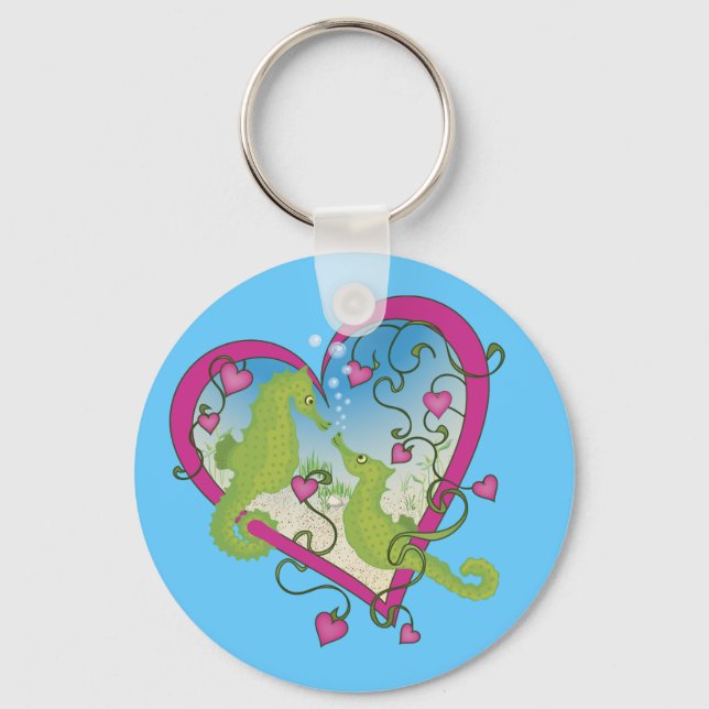 Seahorse Love Key Ring (Front)