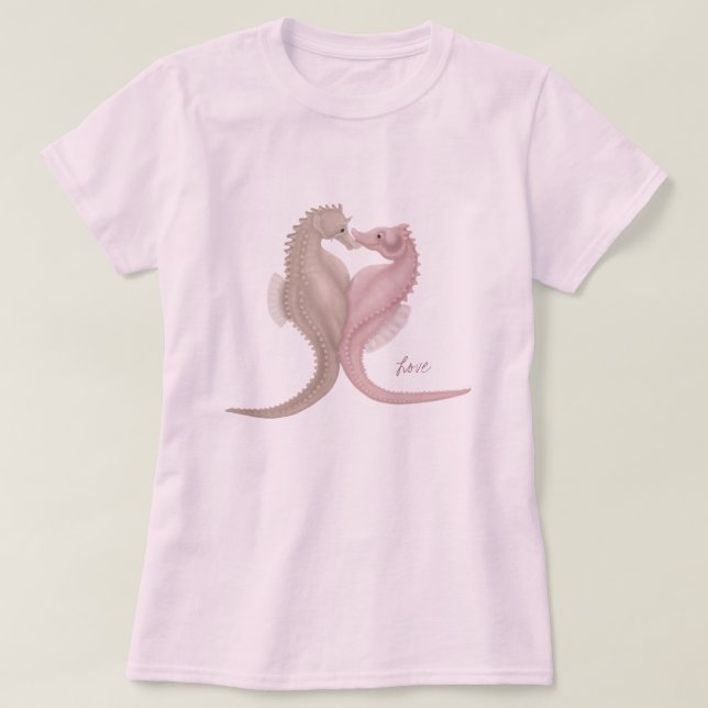 Seahorse Love T-Shirt (Design Front)