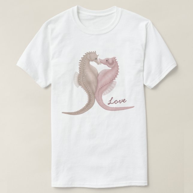 Seahorse Love T-Shirt (Design Front)