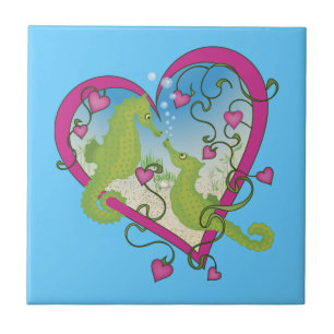 Seahorse Love Tile