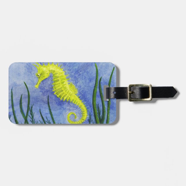 Seahorse Luggage Tag (Front Horizontal)