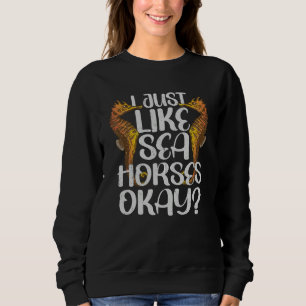Seahorse Mermaid Fish Water Ocean Sweatshirt