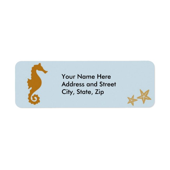 Seahorse on blue (Front)