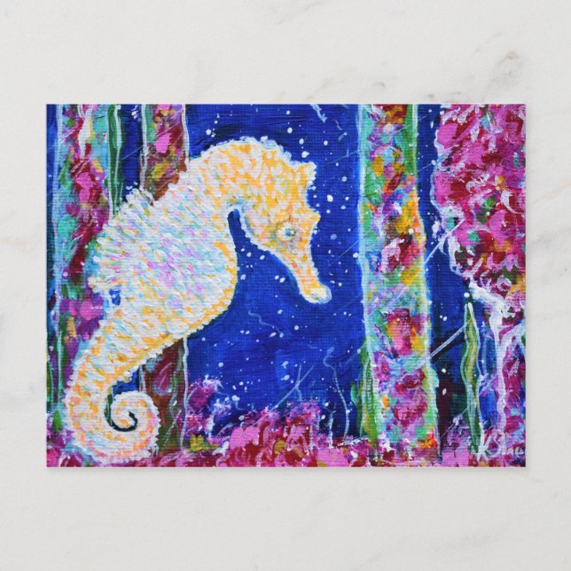 Seahorse Painting Postcard (Front)