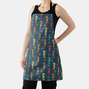Seahorse Pattern Apron