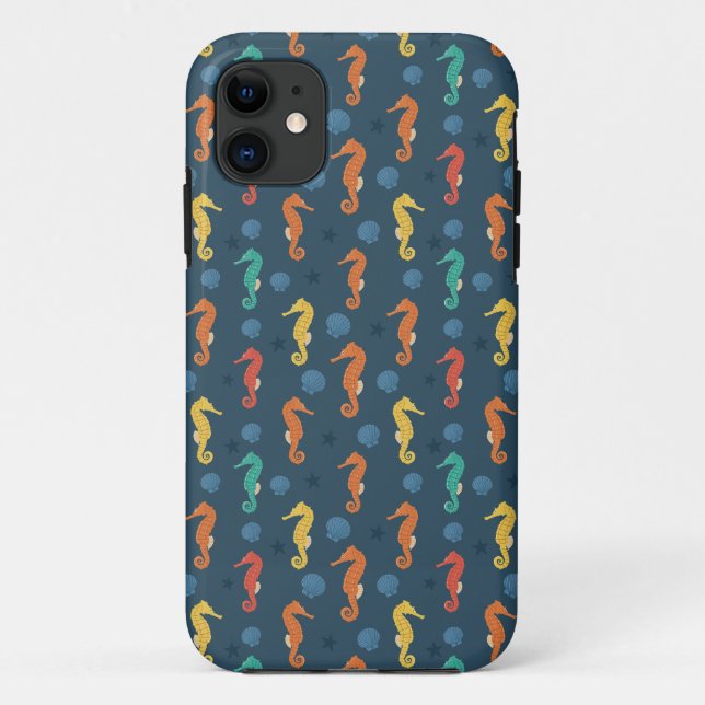 Seahorse Pattern Case-Mate iPhone Case (Back)