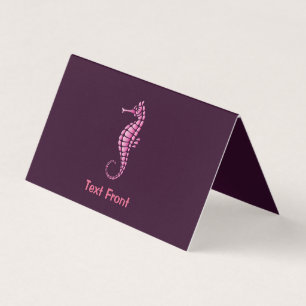Seahorse Pink Business Card