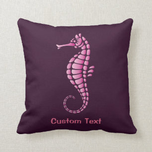 Seahorse Pink Cushion