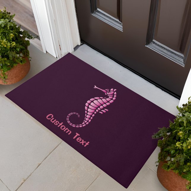 Seahorse Pink Doormat (Creator Uploaded)
