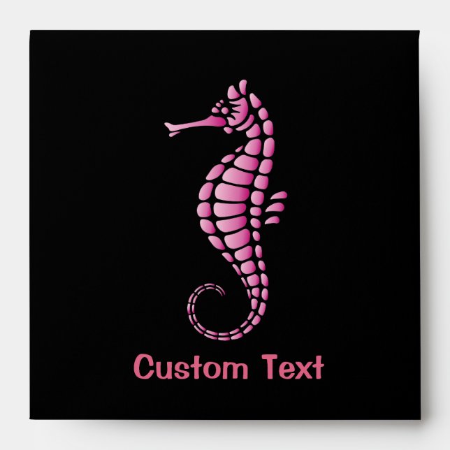 Seahorse Pink Envelope (Front)