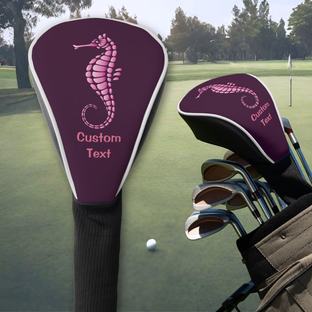 Seahorse Pink Golf Head Cover (Creator Uploaded)