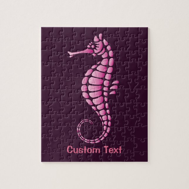Seahorse Pink Jigsaw Puzzle (Vertical)