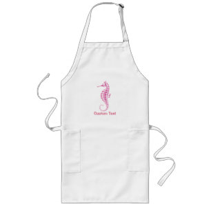 Seahorse Pink Long Apron