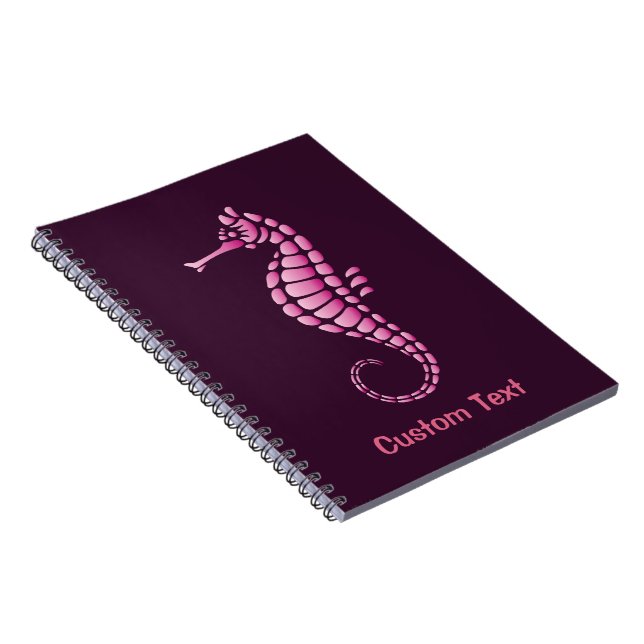 Seahorse Pink Notebook (Right Side)